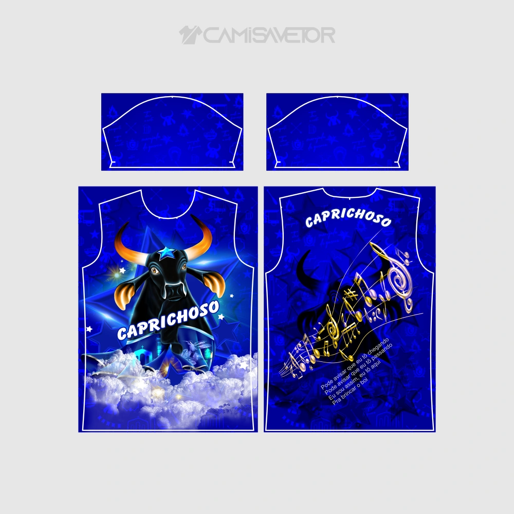 VETOR PREMIUM BOI CAPRICHOSO - ESTAMPA FOLCLÓRICA EDITÁVEL PARA CAMISAS — imagem 4
