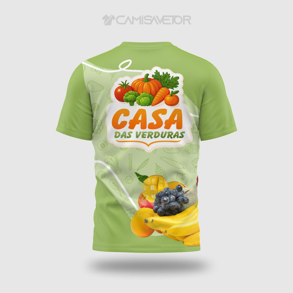 VETOR PREMIUM PARA CAMISA 'CASA DAS VERDURAS' | ESTAMPA PROFISSIONAL EDITÁVEL — imagem 3