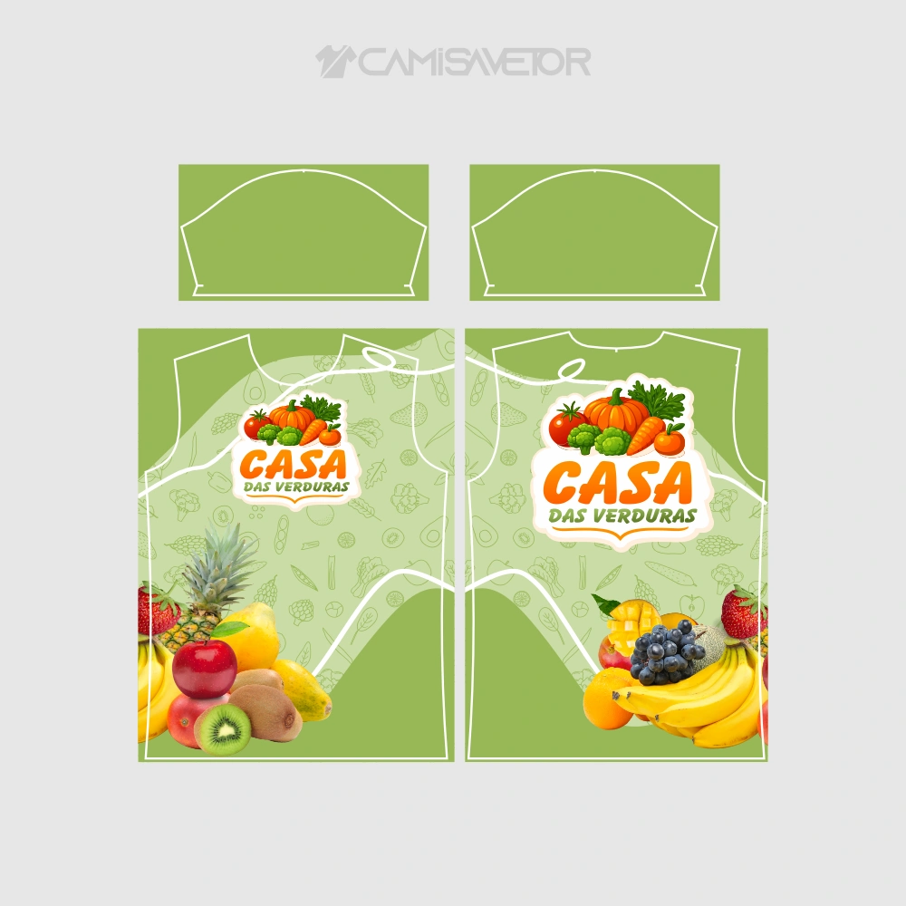 VETOR PREMIUM PARA CAMISA 'CASA DAS VERDURAS' | ESTAMPA PROFISSIONAL EDITÁVEL — imagem 4