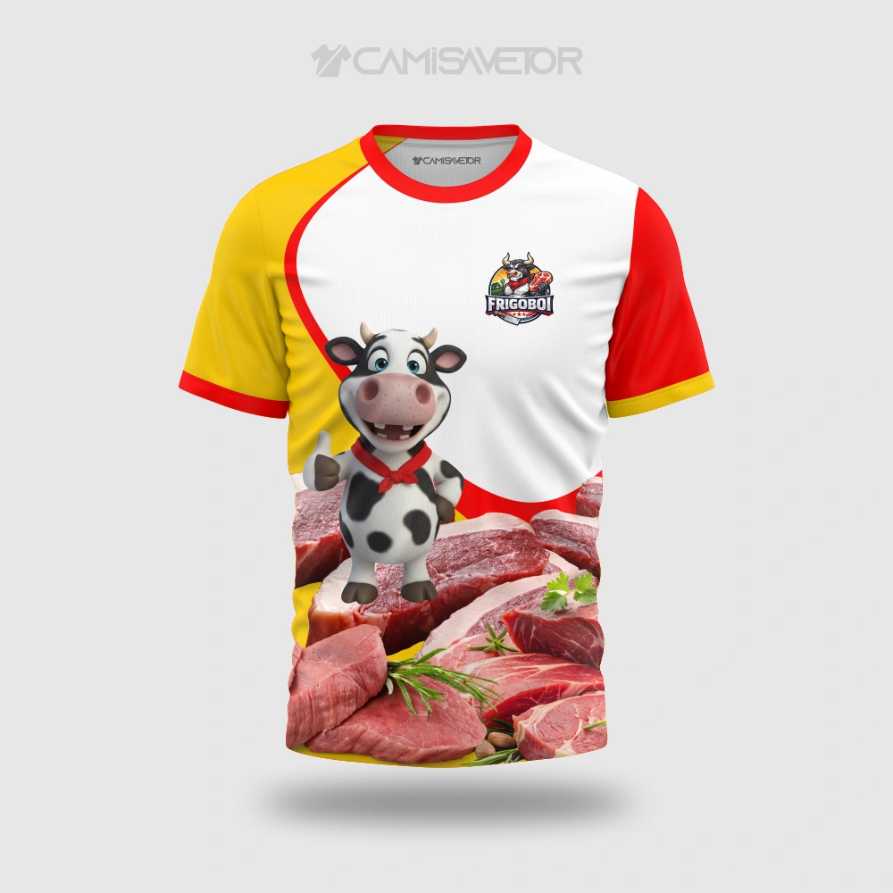 VETOR PREMIUM: ARTE CAMISA FRIGORÍFICO FRIGOBOI EDITÁVEL PARA ESTAMPARIA PROFISSIONAL — imagem 2