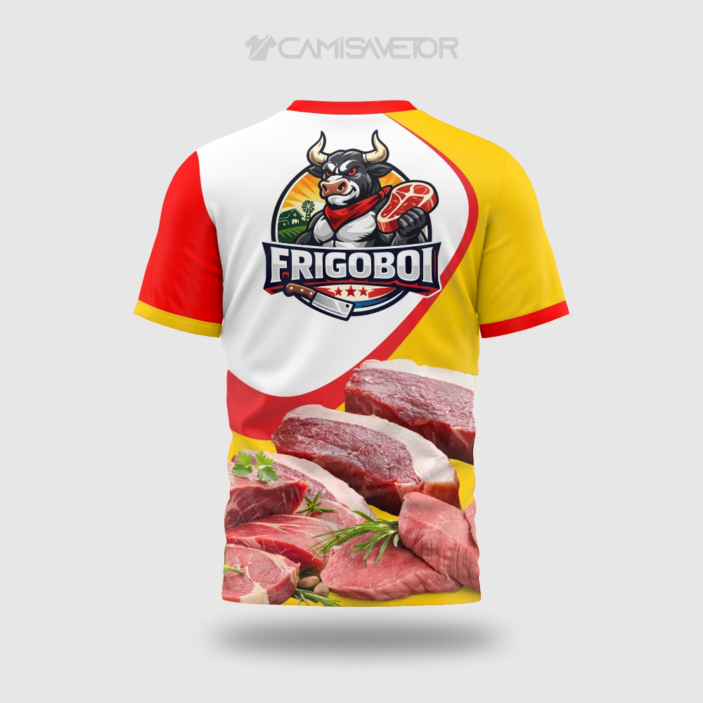 VETOR PREMIUM: ARTE CAMISA FRIGORÍFICO FRIGOBOI EDITÁVEL PARA ESTAMPARIA PROFISSIONAL — imagem 3