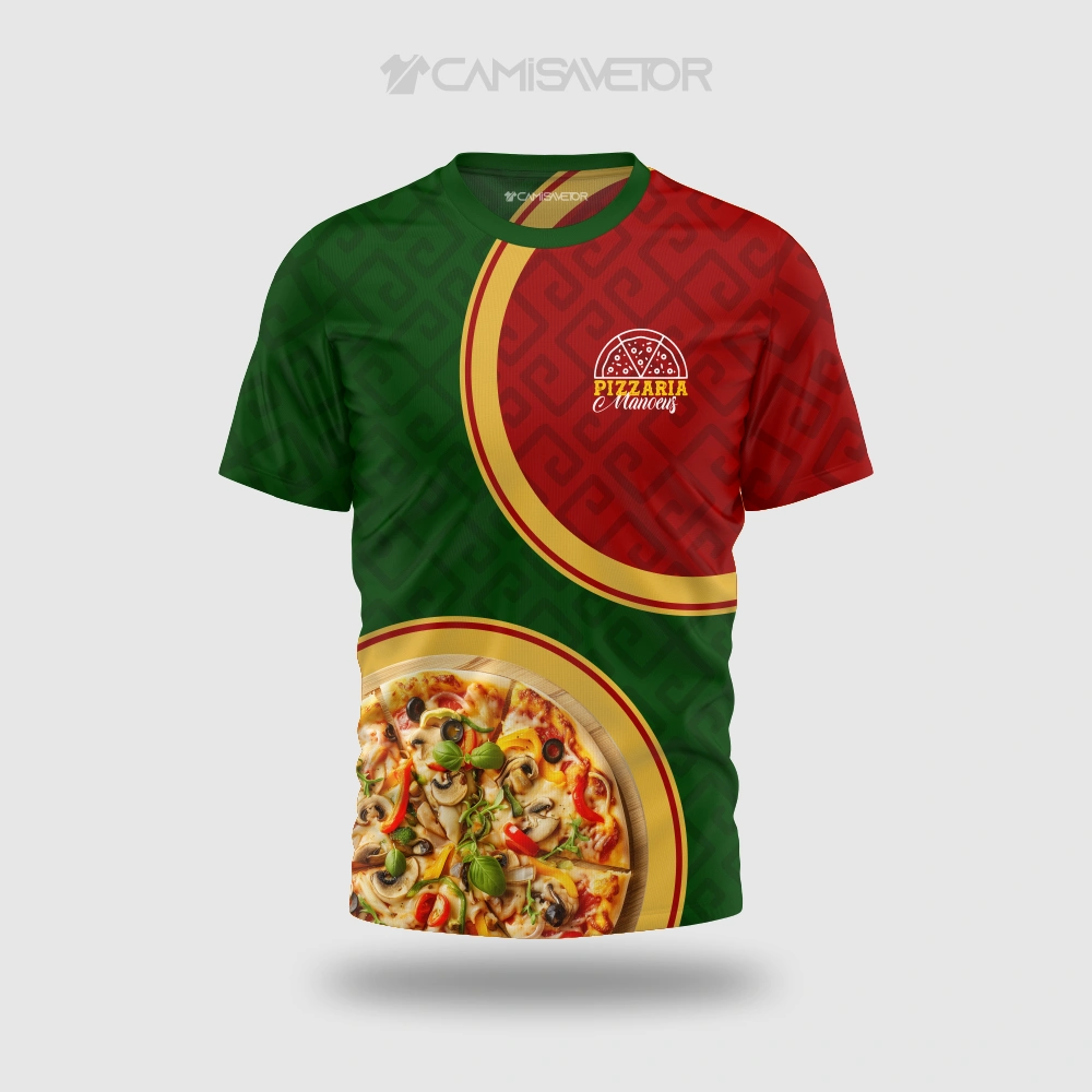 VETOR PREMIUM CAMISA PIZZARIA - ARTE EDITÁVEL PARA ESTAMPARIA PROFISSIONAL — imagem 2