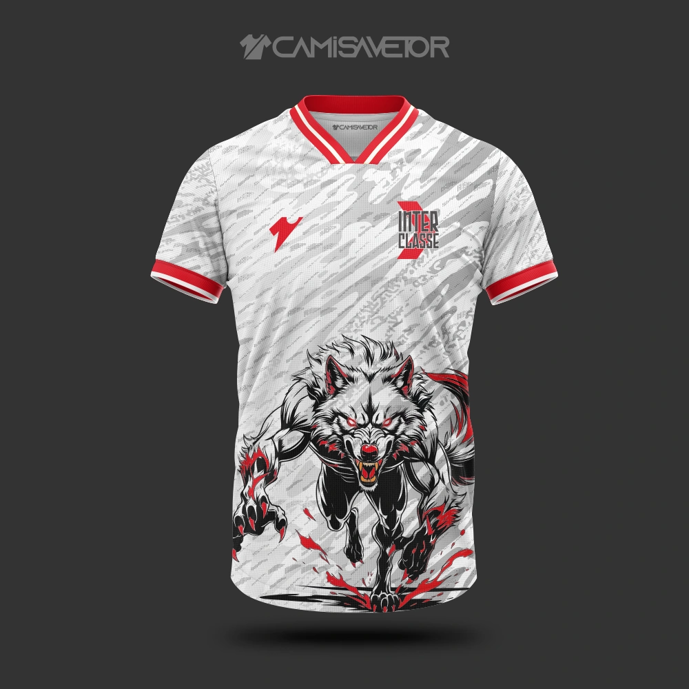 VETOR PREMIUM LOBO INTERCLASSE: ARTE EDITÁVEL PARA CAMISAS EXCLUSIVAS — imagem 2