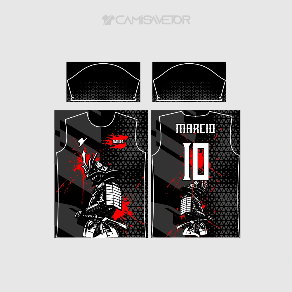 VETOR PREMIUM SAMURAI PARA CAMISA | ARTE EDITÁVEL INTERCLASSE — imagem 4