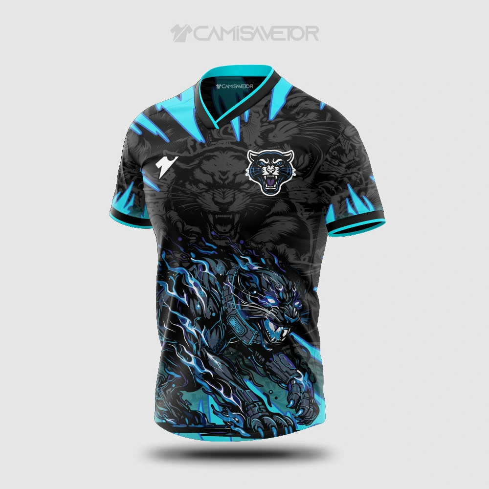 VETOR PREMIUM PANTERA INTERCLASSE | ARTE EDITÁVEL PARA CAMISA ESCOLAR — imagem 2
