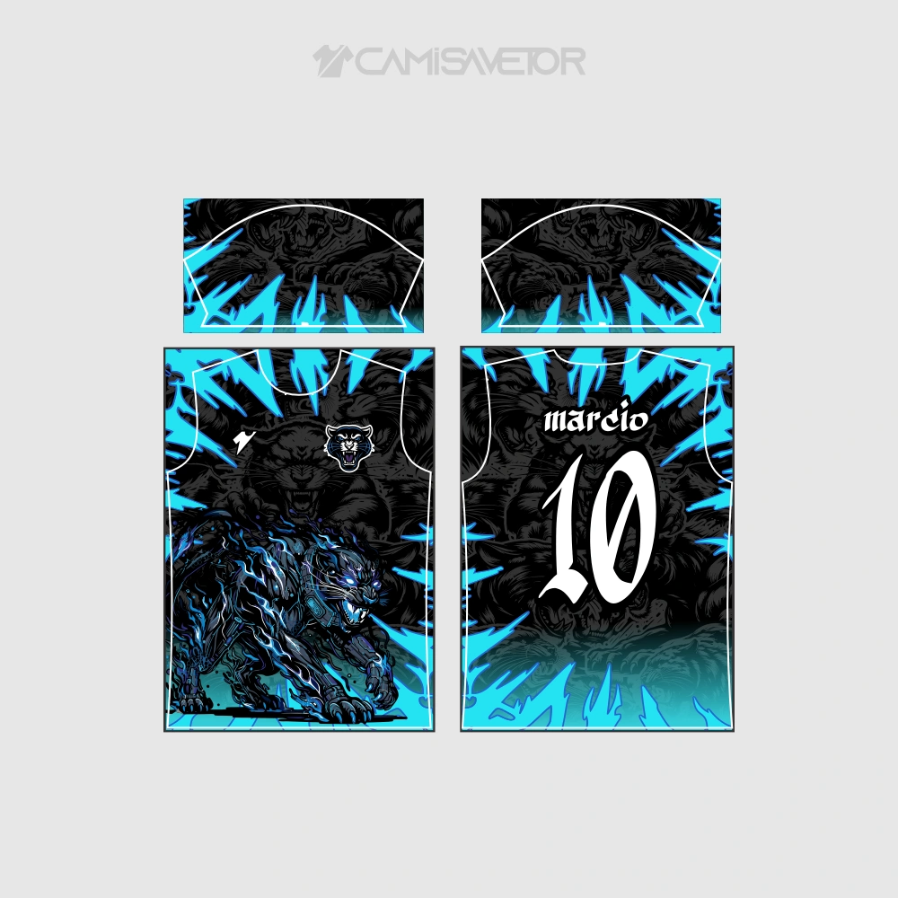 VETOR PREMIUM PANTERA INTERCLASSE | ARTE EDITÁVEL PARA CAMISA ESCOLAR — imagem 4