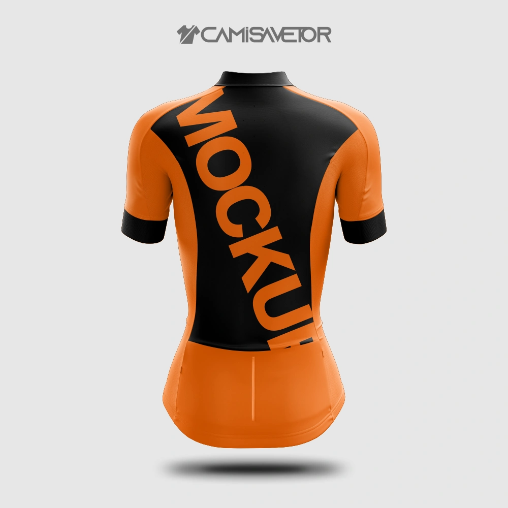 MOCKUP PREMIUM CAMISA CICLISMO FEMININO COREL DRAW: MOCKUP EDITÁVEL — imagem 3