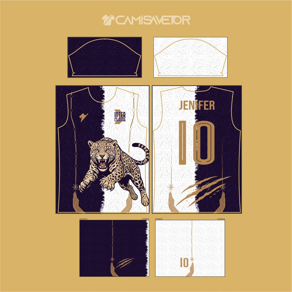 VETOR PREMIUM ONÇA INTERCLASSE EDITÁVEL | ARTE VETORIAL PARA CAMISAS — imagem 4