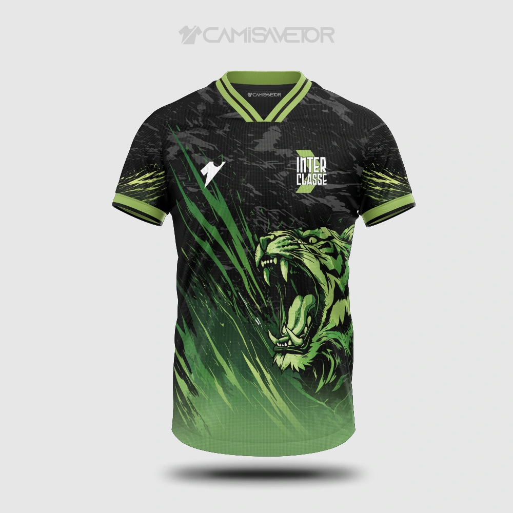 VETOR PREMIUM TIGRE INTERCLASSE - ARTE EDITÁVEL PARA CAMISAS PERSONALIZADAS — imagem 2