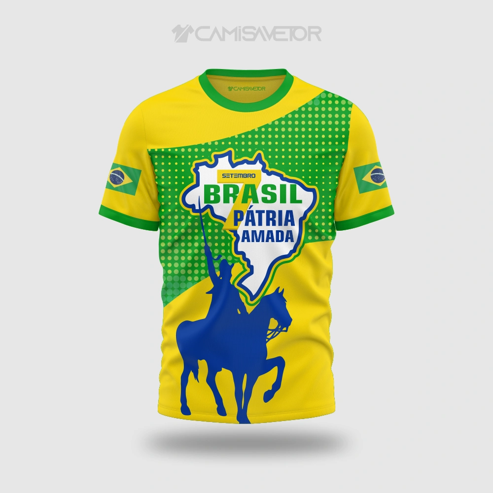 VETOR PREMIUM EDITÁVEL CAMISA 7 DE SETEMBRO | ARTE DIGITAL PARA ESTAMPARIA — imagem 2