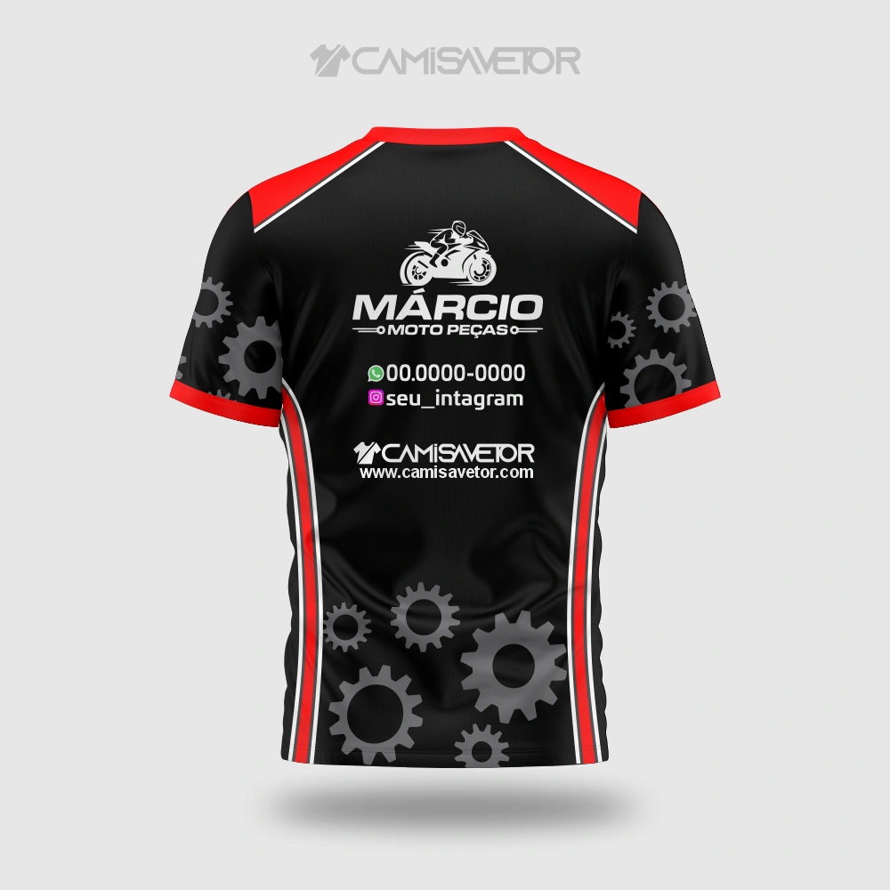 VETOR PREMIUM MOTO PEÇAS: ARTE EDITÁVEL PARA ESTAMPAS DE CAMISAS — imagem 3