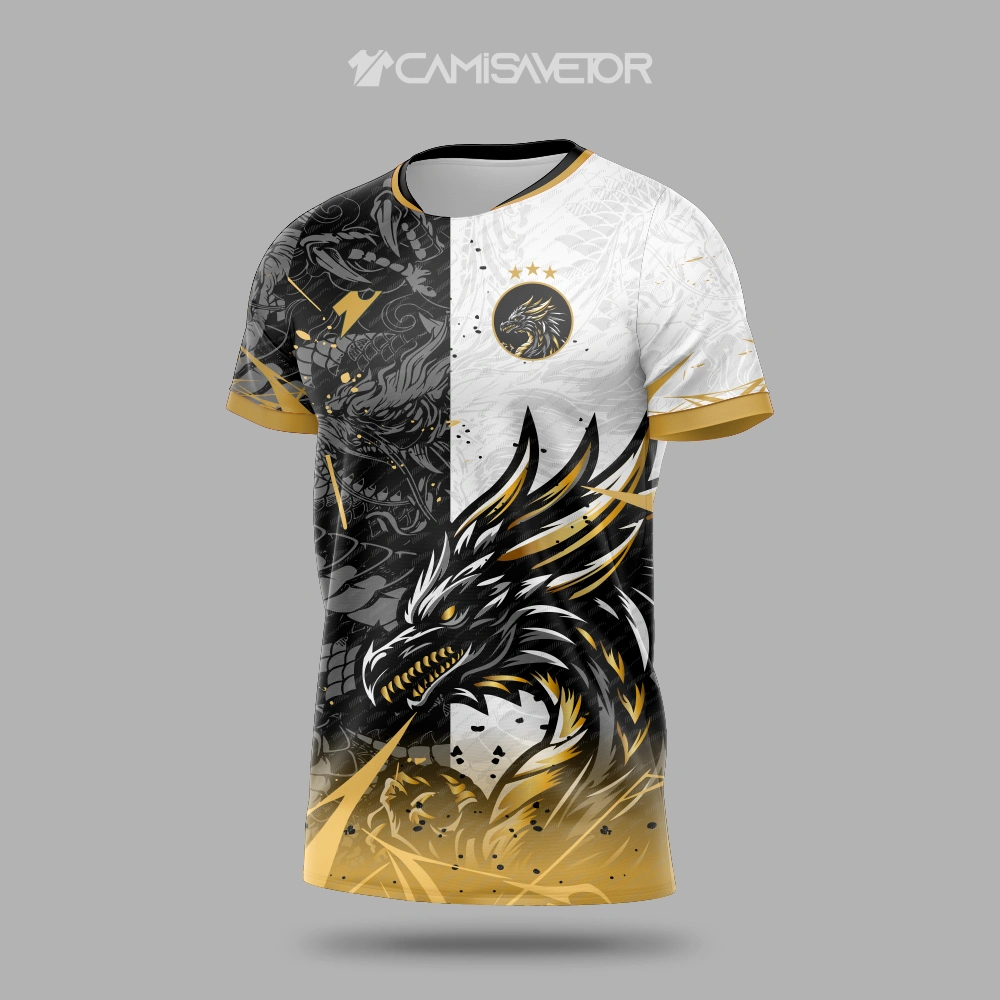 VETOR PREMIUM DRAGÃO PARA CAMISA INTERCLASSE - ARTE EDITÁVEL ESTAMPA EXCLUSIVA — imagem 3