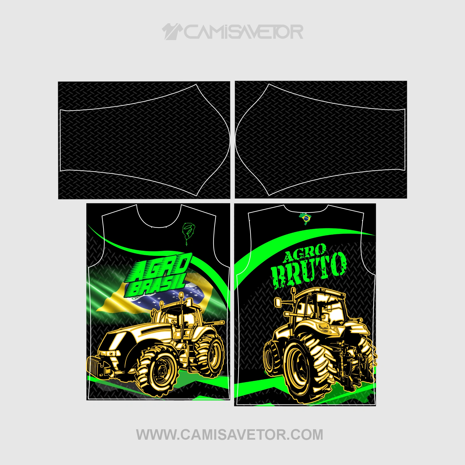 VETOR PREMIUM EDITÁVEL CAMISA AGRO BRASIL | ESTAMPA EXCLUSIVA PARA T-SHIRT — imagem 4