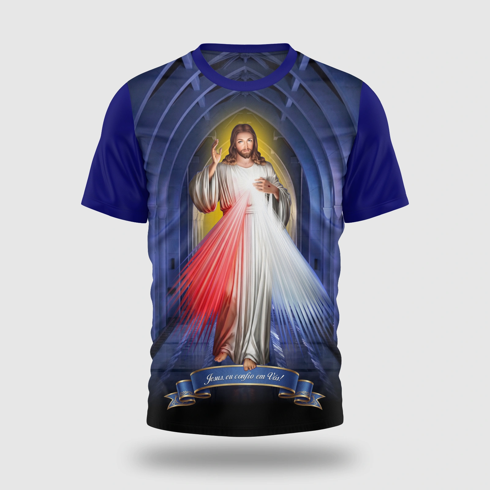 VETOR DIVINA MISERICÓRDIA PREMIUM PARA CAMISA | ESTAMPA CATÓLICA EDITÁVEL — imagem 2
