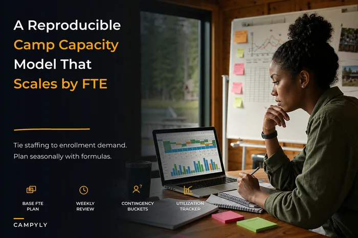 A reproducible camp staffing model: FTE formulas, contingency headcount and seasonal capacity planning