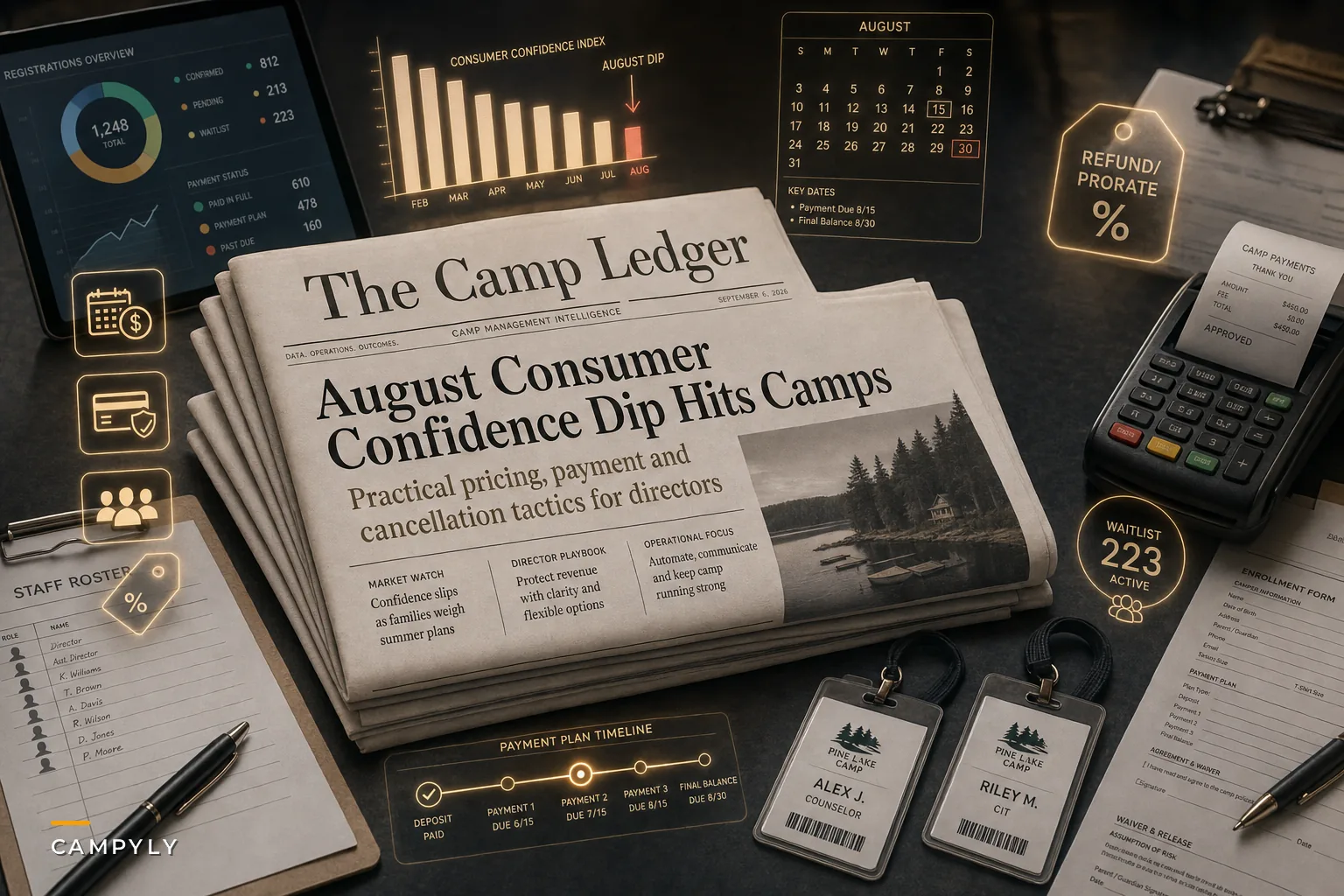 August consumer confidence dip: practical pricing, payment and cancellation tactics for camp directors