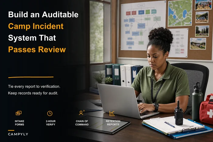 Build an auditable camp incident‑management system to avoid compliance gaps