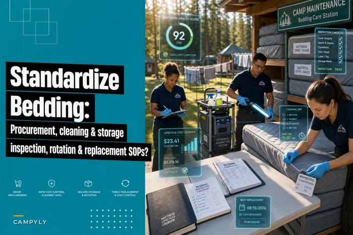 Camp Bedding & Mattress Playbook: Procurement, Cleaning, Storage, and Replacement SOPs for Camp Directors