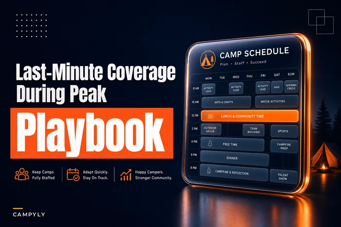 Step‑by‑step contingency plan for last‑minute staff absences during peak weeks