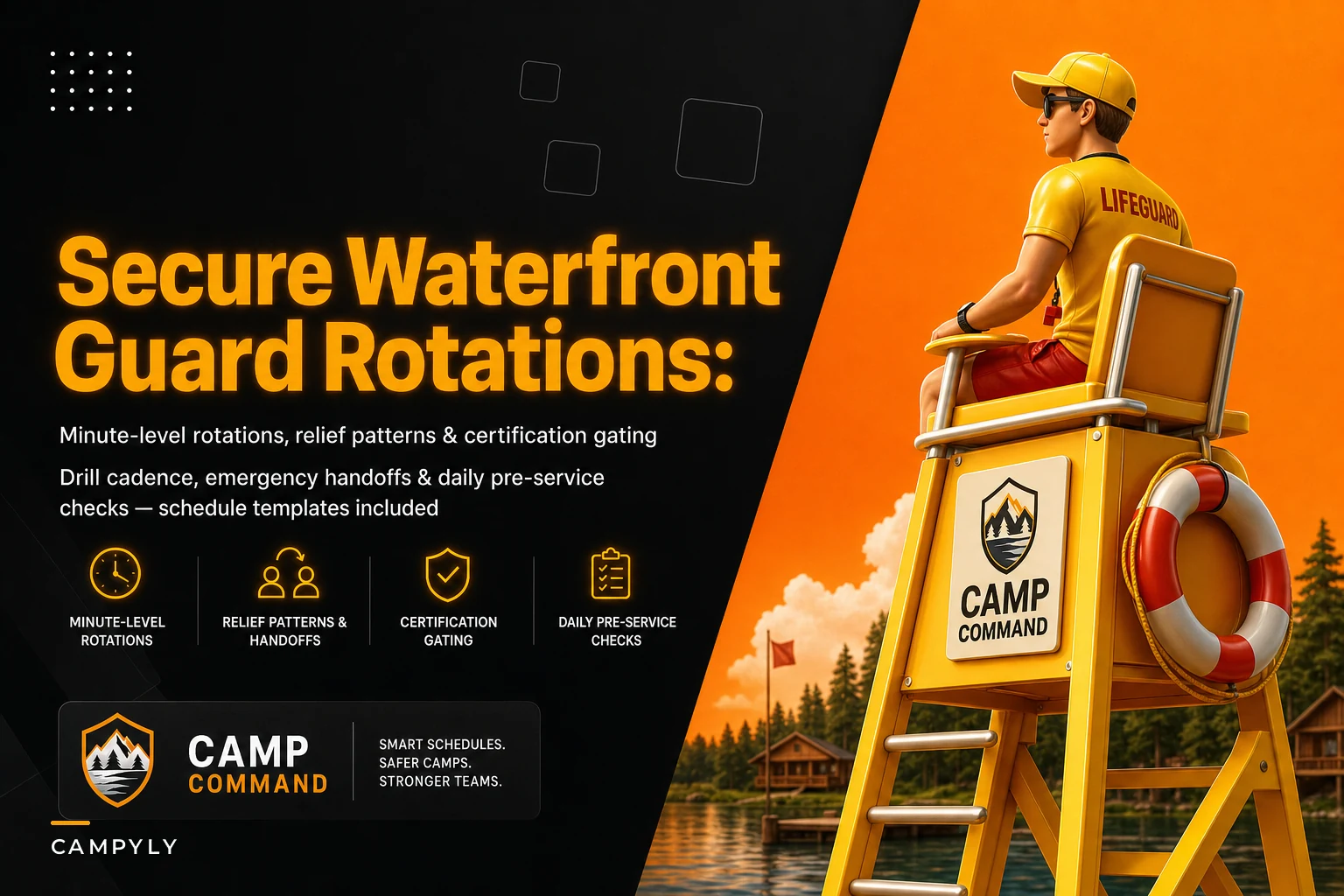 Stop aquatics coverage lapses with lifeguard rotation and rescue protocols