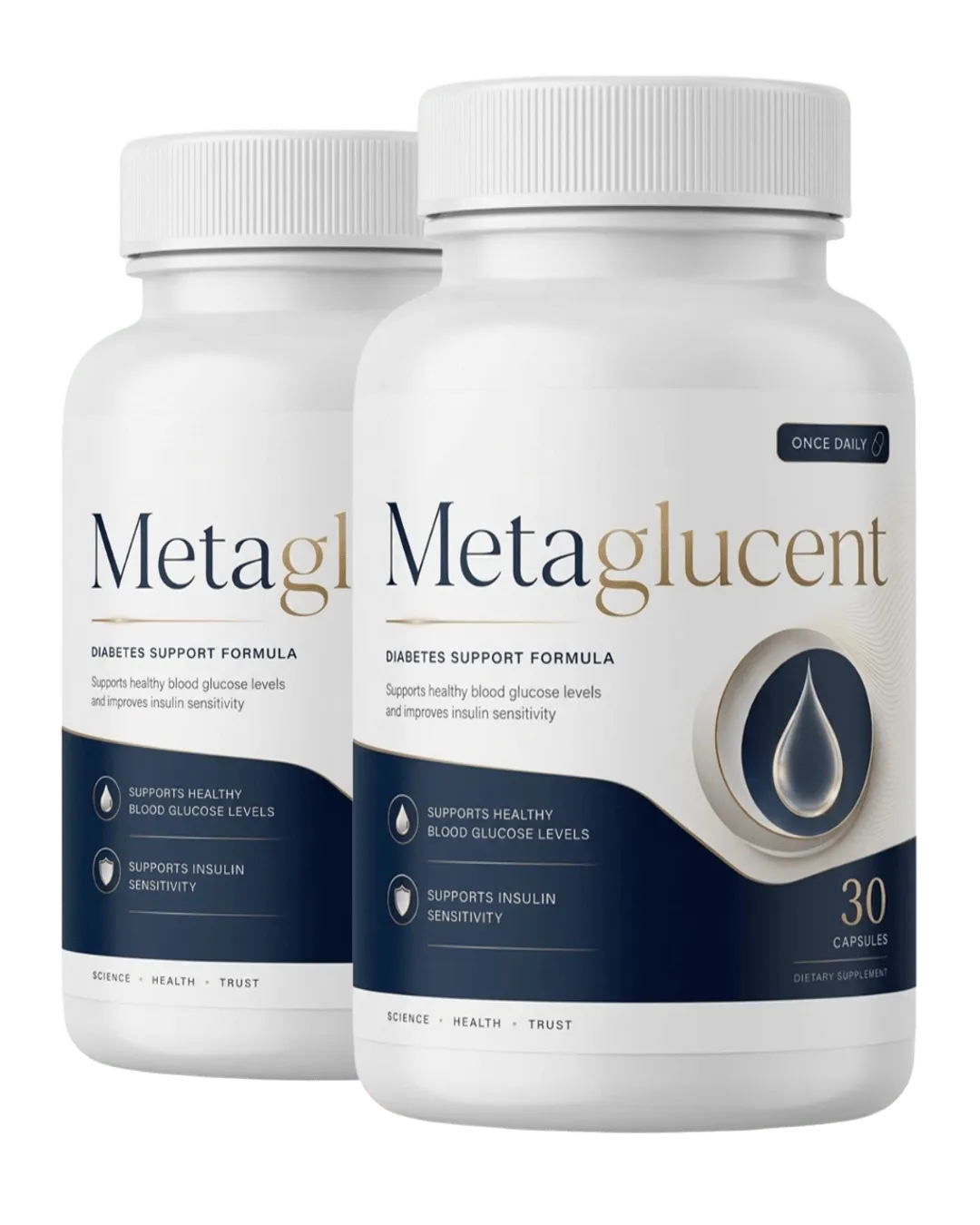 MetaGlucent blood sugar support supplement bottle — natural formula for healthy glucose and steady energy