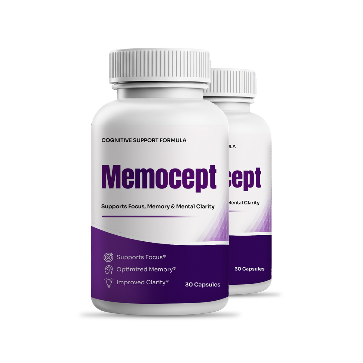 Memocept Premium Cognitive Wellness Supplement Bottle