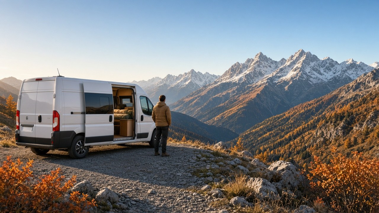 Alpen im Herbst mit dem Camper: Pässe, kurze Tage, erste Kälte