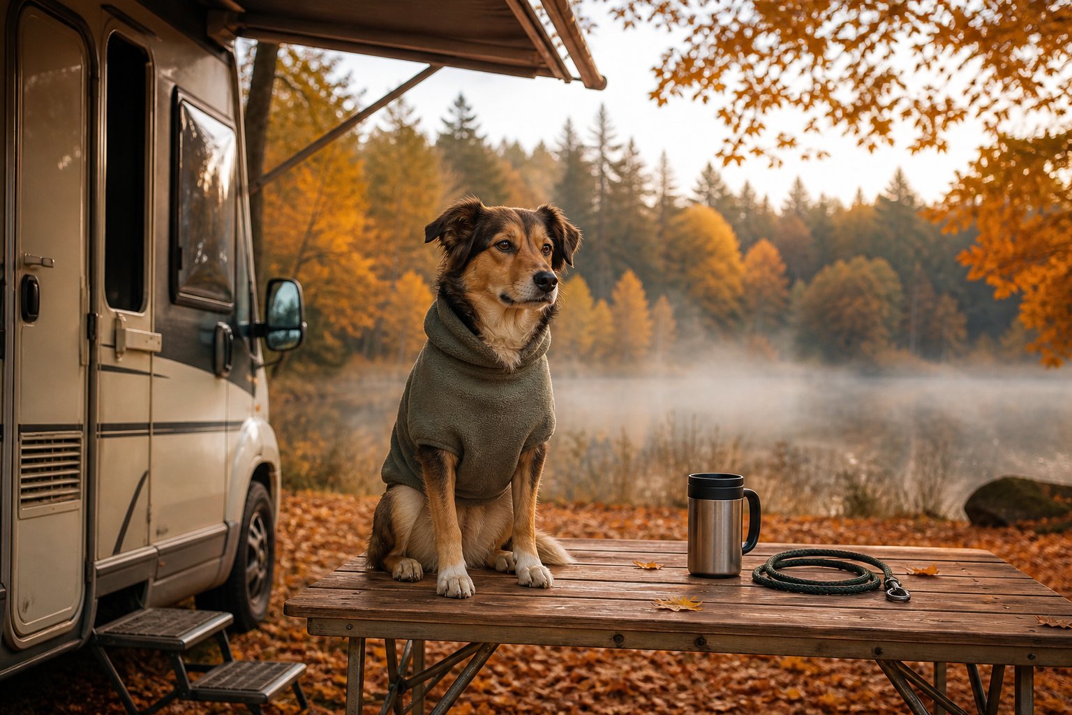 Camping mit Hund im Herbst: Jagdzeit, Zeckenfinale und der erste Pullover