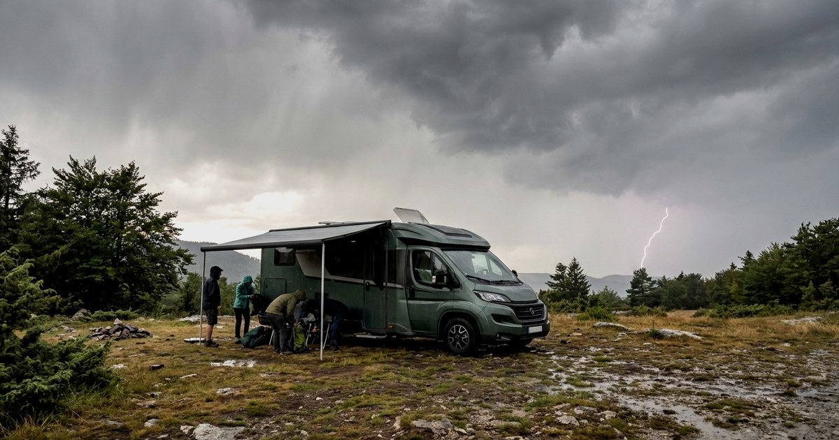 Gewitter beim Camping: So kommst du sicher durch Sommerunwetter 2026