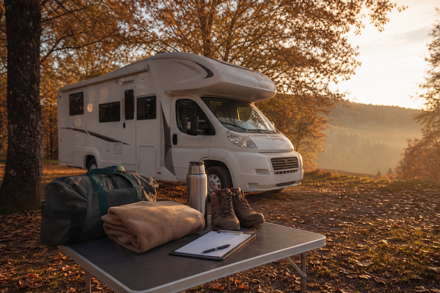 Herbst-Packliste Wohnmobil: Was deine Sommerliste jetzt streichen und ergänzen muss