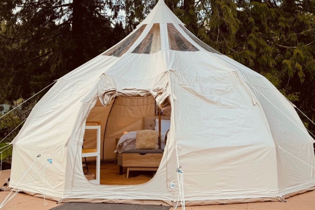Camping On The Rivers Edge