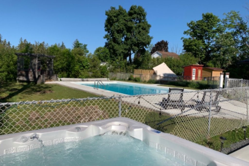 luxury glamping w/ pool & hot tub photo 4