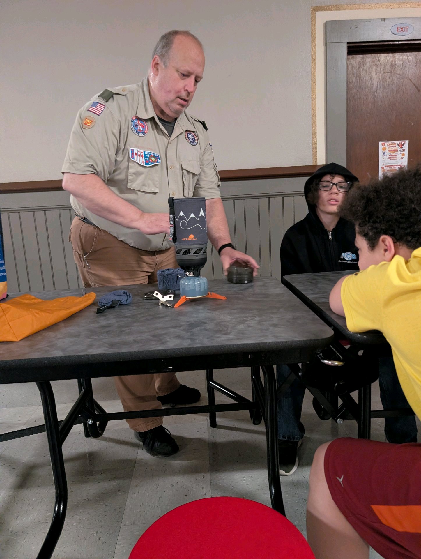 Troop meeting photo