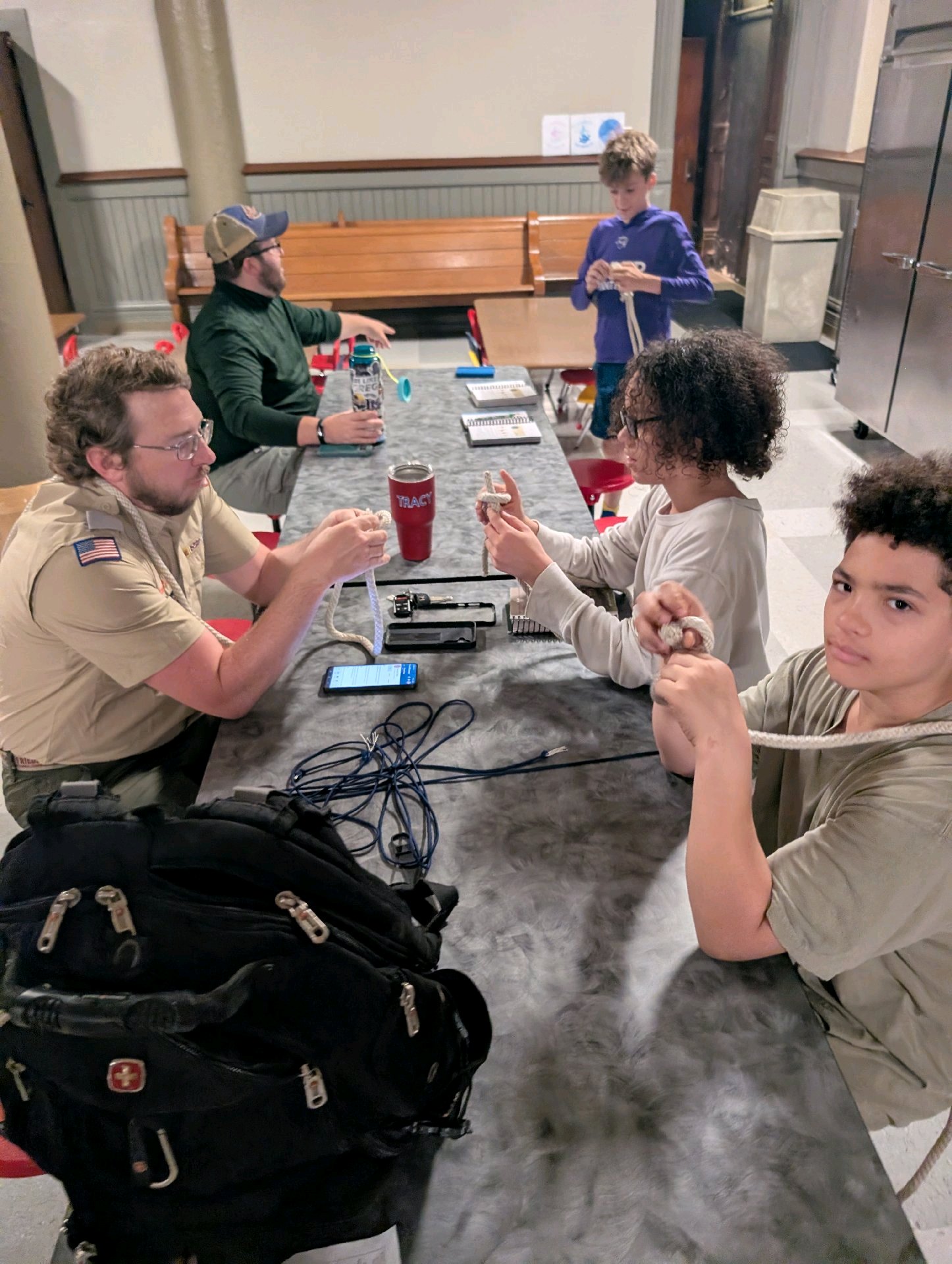 Troop meeting photo