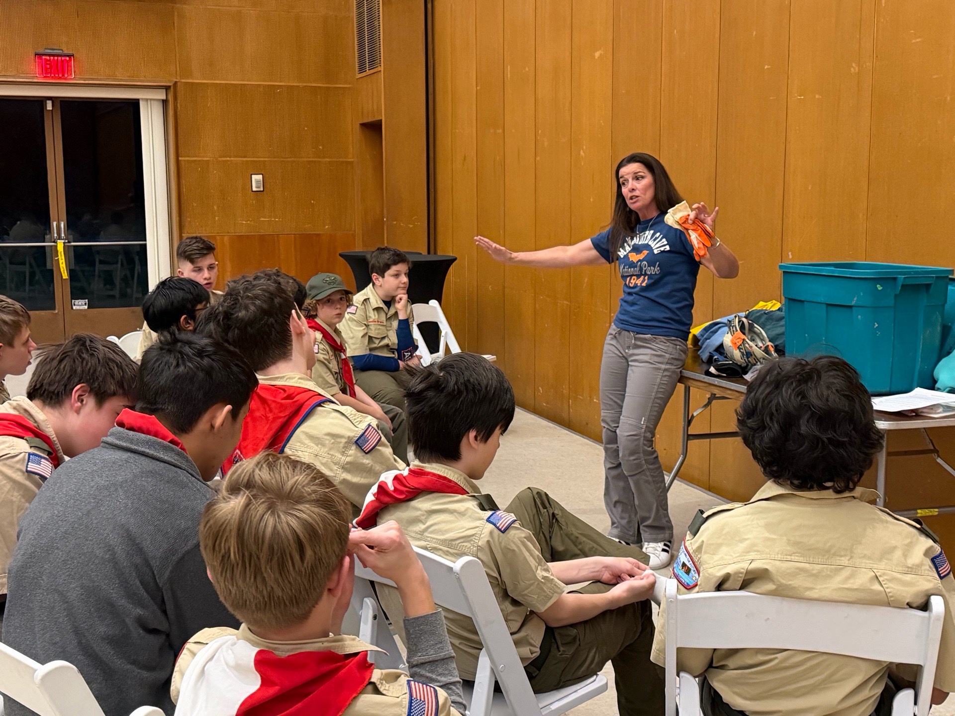 Troop Meeting - Caving info night photo