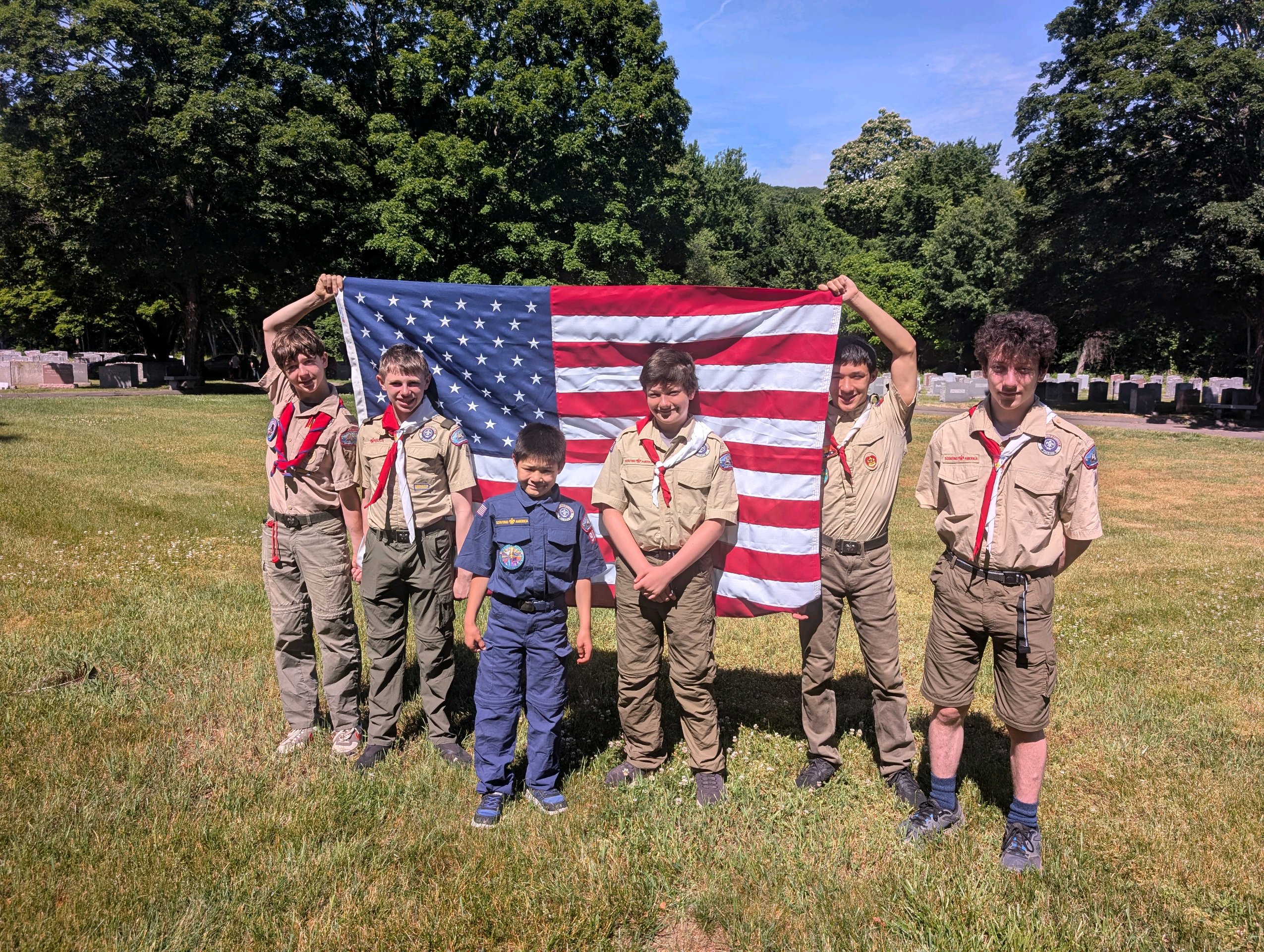 Flag replacement at B’nai Jacob Memorial Park photo