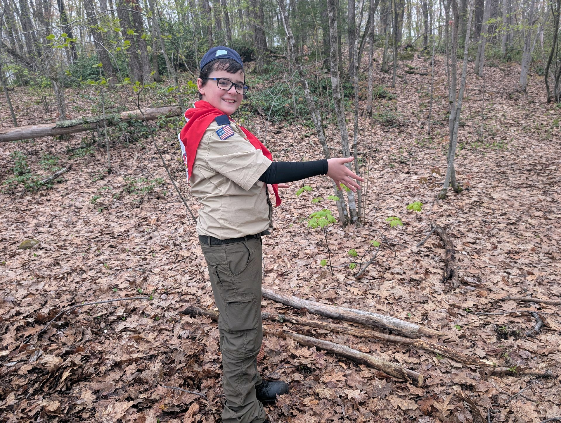 Survival Shelter Building Campout (PLC) photo
