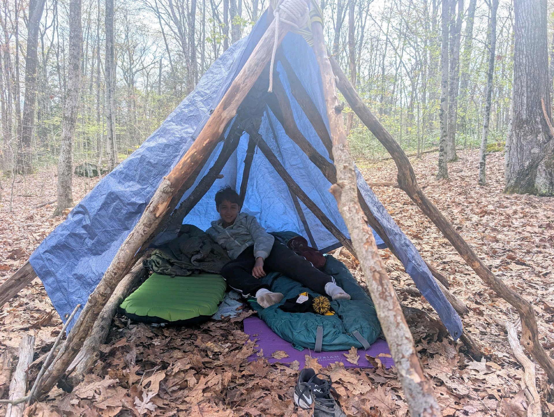 Survival Shelter Building Campout (PLC) photo