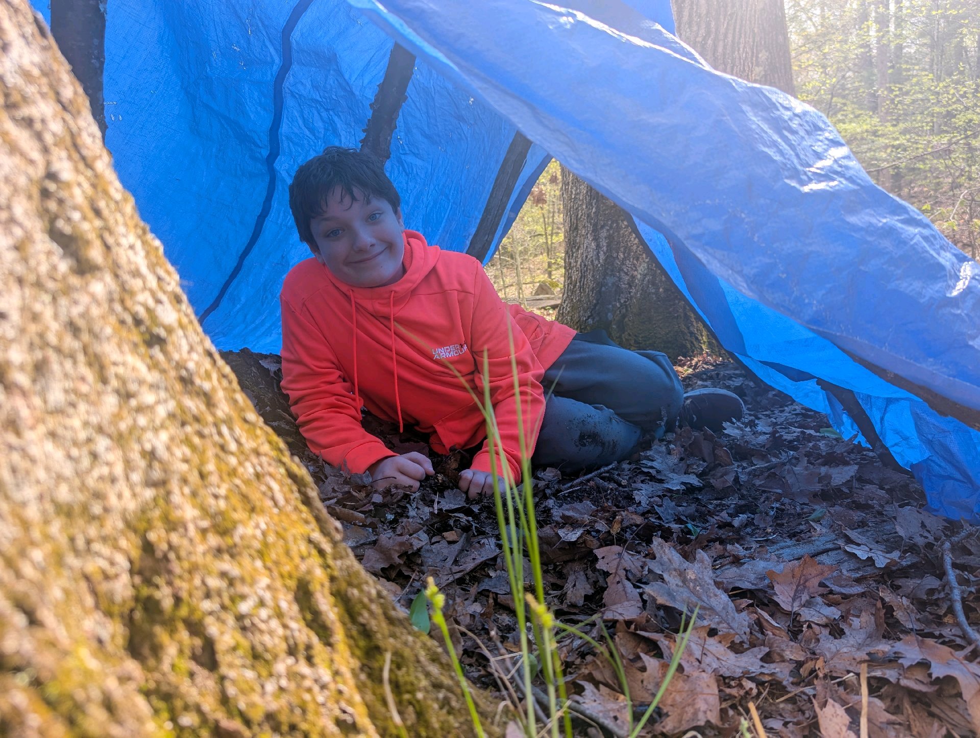 Survival Shelter Building Campout (PLC) photo
