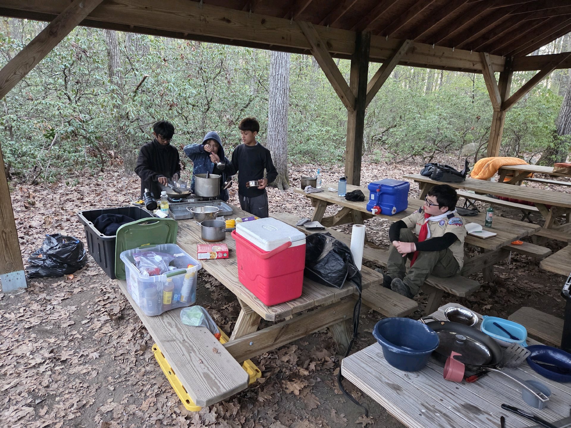 Survival Shelter Building Campout (PLC) photo