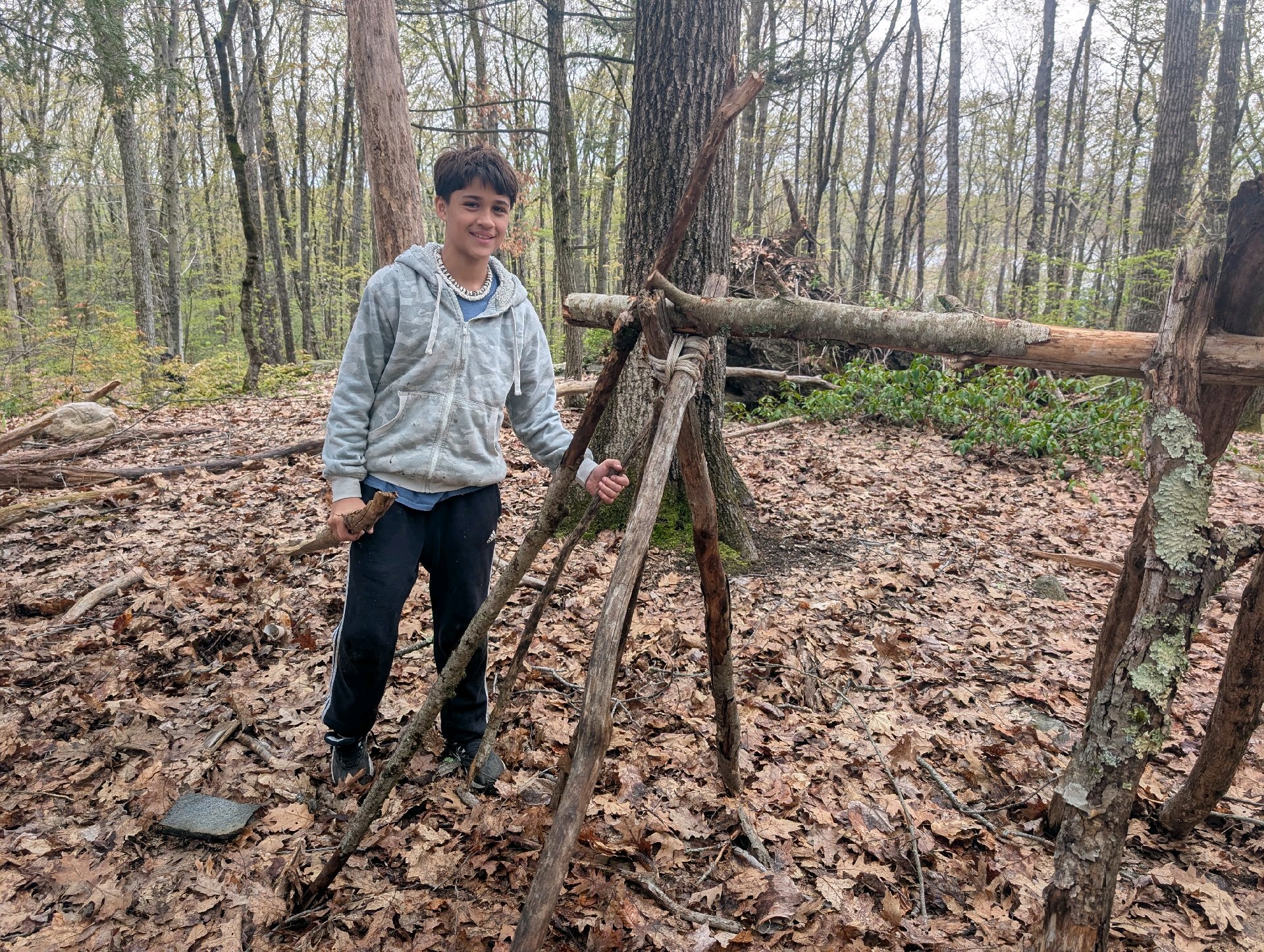 Survival Shelter Building Campout (PLC) photo