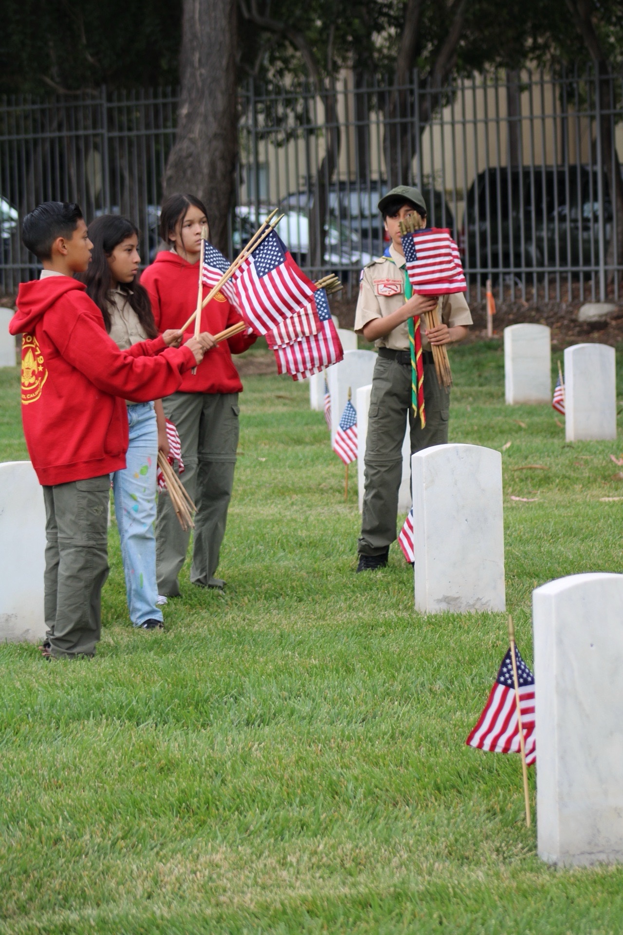 Memorial Day Place the Flags photo