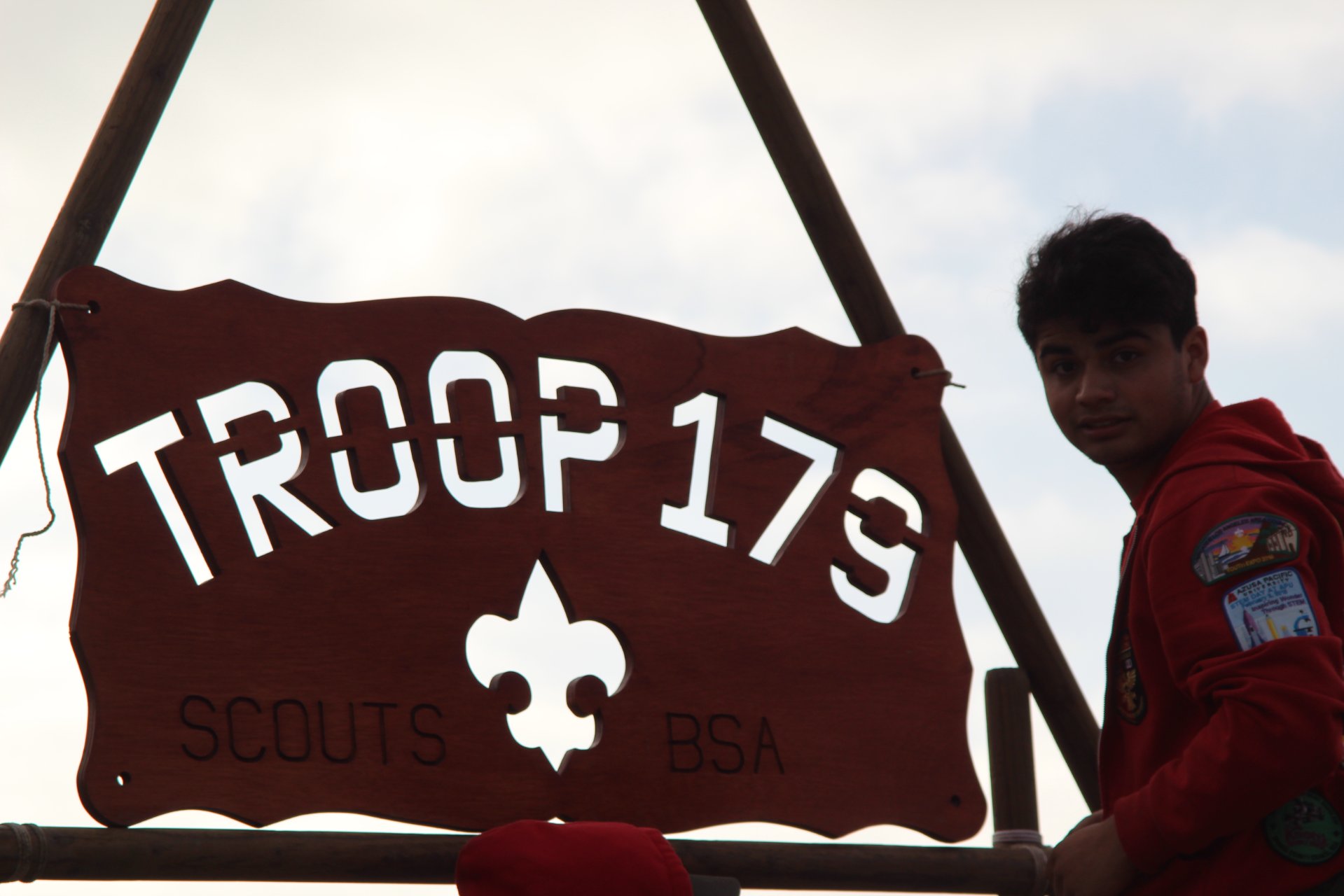 troop sign photo
