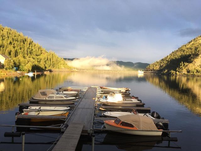 Tunhovdfjorden bobil en camping
