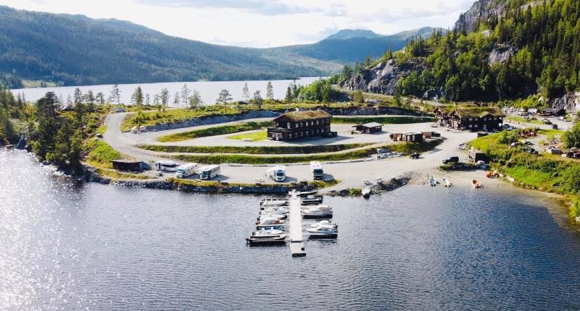 Tunhovdfjorden bobil en camping