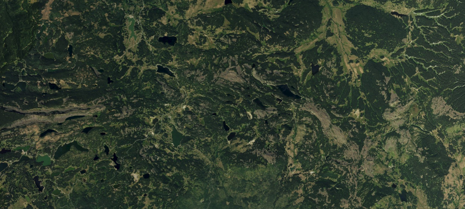 Map of Twin Lake Dispersed Camping Area