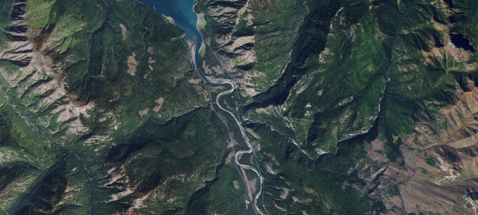 Map of Lower Twin Bridge E.