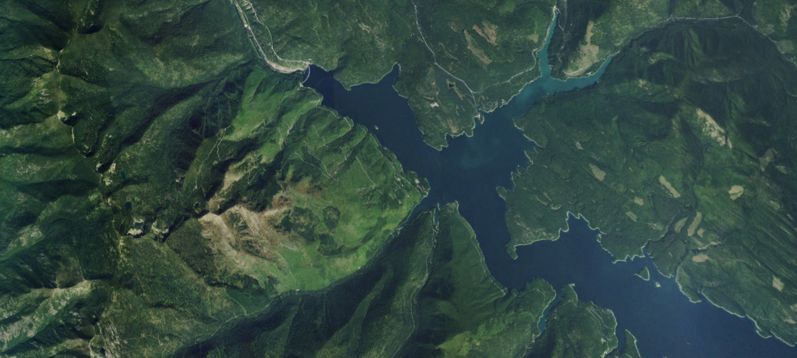 Map of Hungry Horse Reservoir Dirt Lot