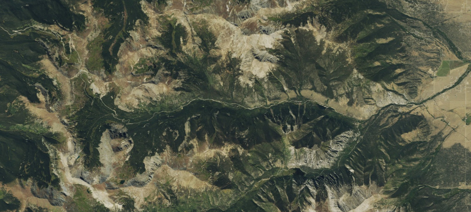 Map of Collegiate Peaks