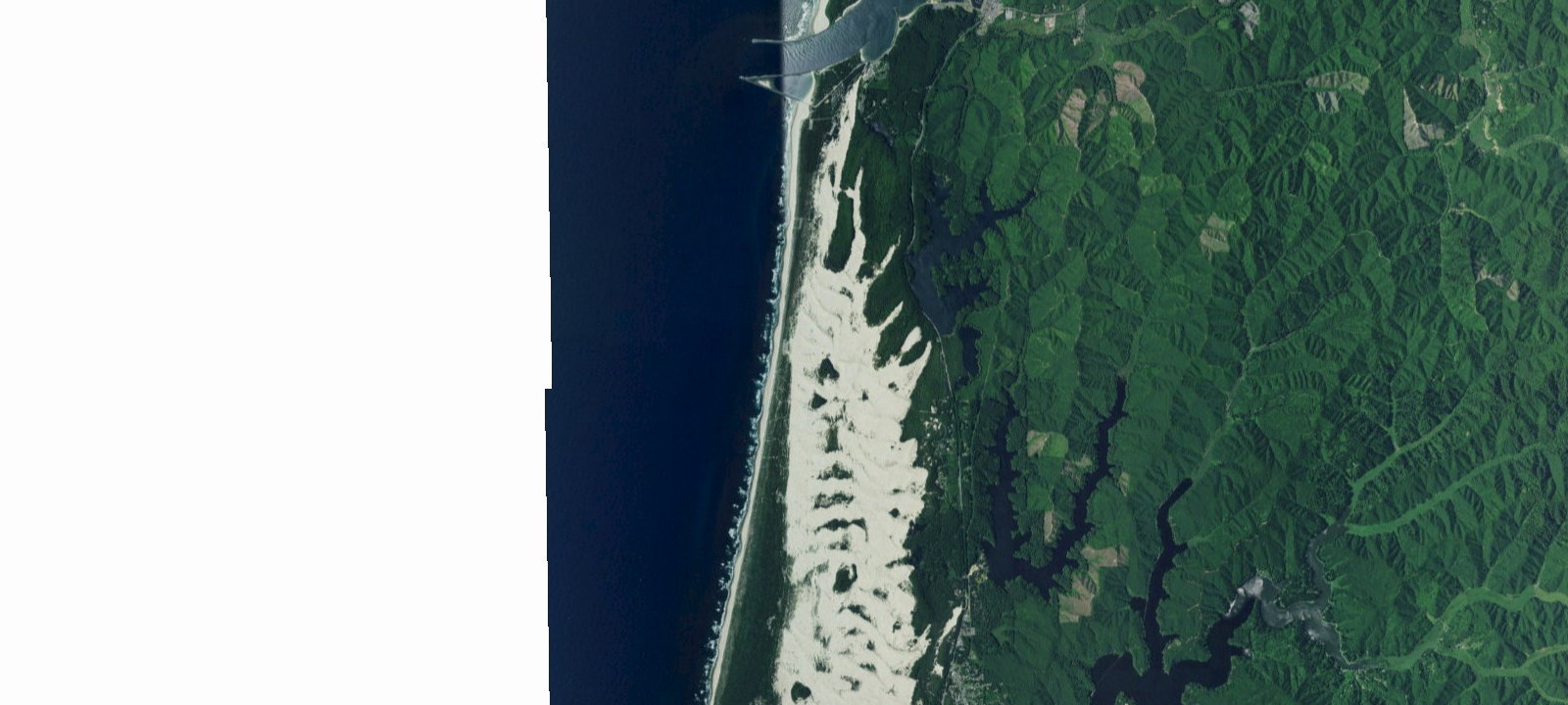 Map of Umpqua Sand Camping